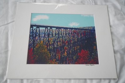 Photo of the Kinzua Bridge in McKean County Pennsylvania Fall of 2002