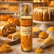 Bath  Body Works Pumpkin Swirl Cake Fine Fragrance Mist Body Spray 8 fl oz