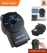 Compact Inline Duct Fan Speed Controller - Reliable Energy-Efficient Performance