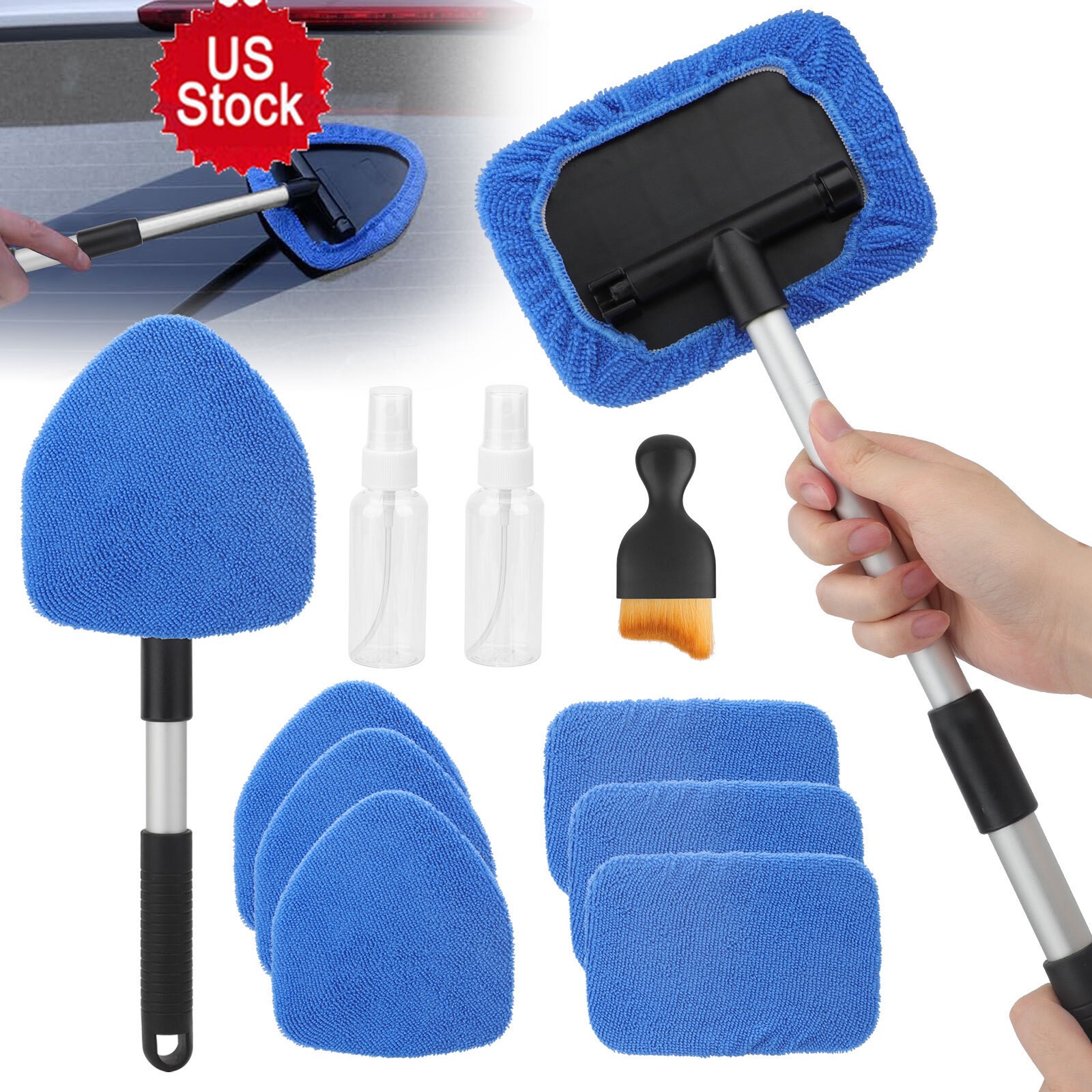 11 piece car window cleaning tool kit reusable windshield wiper brush
