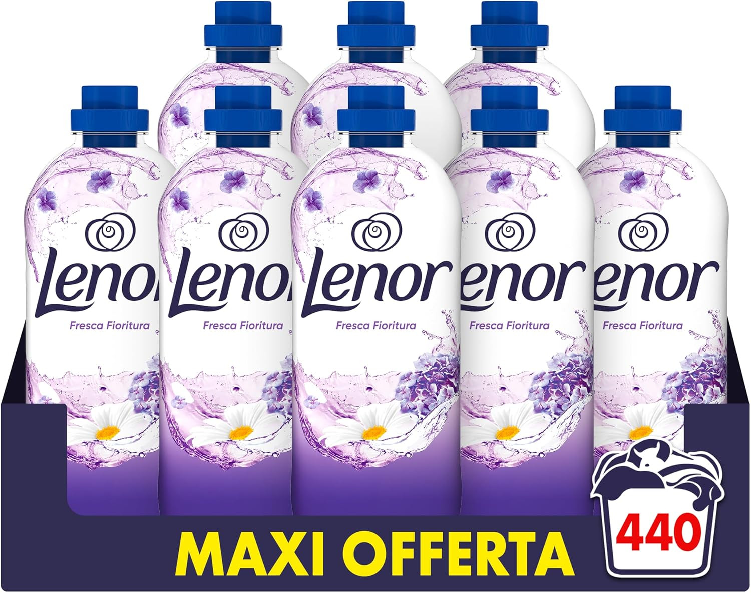 Ammorbidente 440 Lavaggi Concentrato 8x55 Fresca Fioritura Lenzuola