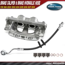 Front RH Right Brake Caliper with Bracket & Hose Set for Ram 2500 2014-2018 3500