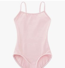 Pink Adjustable Strap Fully Lined Adult Dance Leotard Ballet Gymnastics Costume