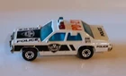Vintage 1987 Matchbox Ford LTD PD-21 White Police Car Made in Thailand 1:69