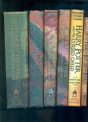 9 books total Harry Potter Complete 1-7 Hardcover Book  JK Rowling & 2 bonus