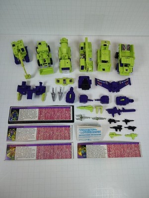 Transformers G1 Vintage Constructicons Devastator #2 100% Complete Techs Takara