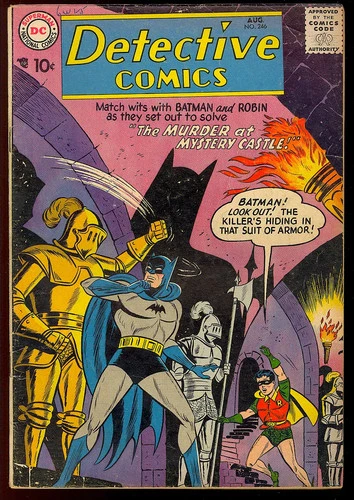 Detective Comics #246 Nice Early Silver Age Batman Vintage DC Comic 1957 VG+