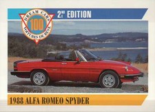 1988 Alfa Romeo Spyder Dream Cars Trading Card Automobile --- Not Postcard