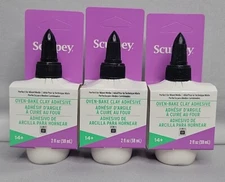 Sculpey Polyform Sculpey Bake and Bond-2 Ounces (3-Pack) Masterpack 6 Fl Oz, NIP