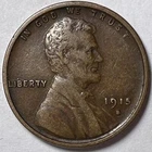 1915-S Lincoln Wheat Cent Extremely Fine XF Coin #10092
