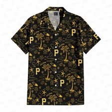 Pittsburgh Baseball Team Piratess Hawaiian Shirt , Button Down Full Size S-5XL