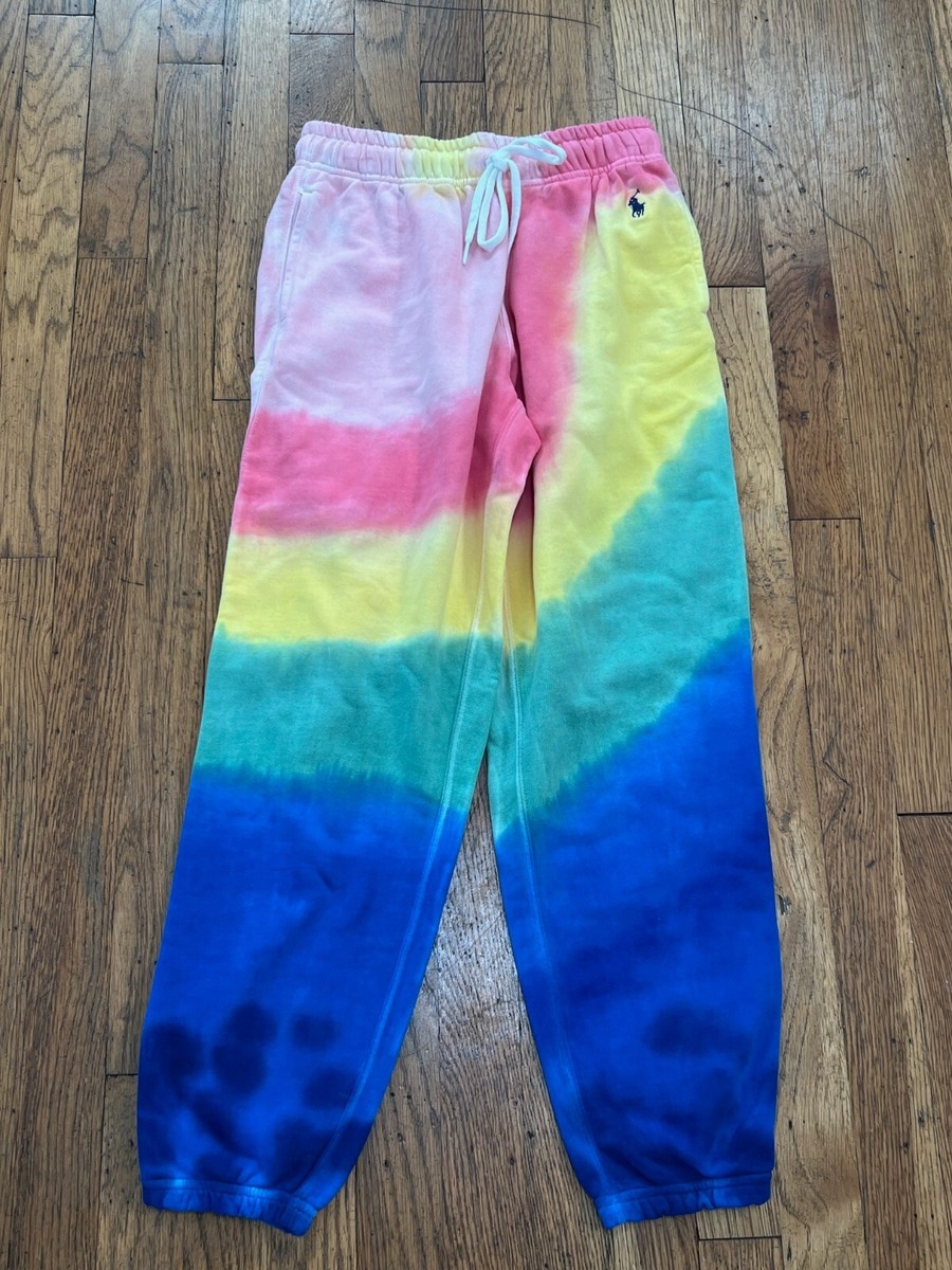 Polo Ralph Lauren Tie Dye Spring Terry Joggers Sweatpants Womens