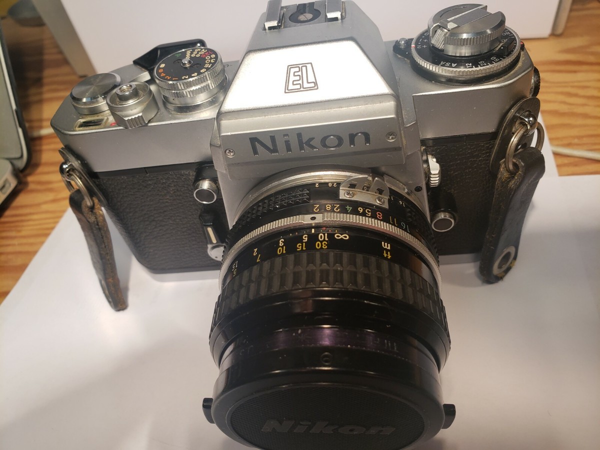現状品　Nikon EL2 NIKKOR 50mm 1:2 Nikon EL2 35mm SLR Film Camera with manual focus Nikkor 50mm Ai f