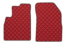 AUTO Vordere Fußmatten für NISSAN MICRA IV K13 05.10-12.16 Limousine Kombi ROT