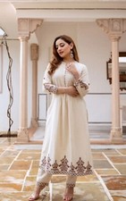 Indian Women Natural Cotton Kurti Set Party Wear Bollywood Ethnic Kurti Pant Set