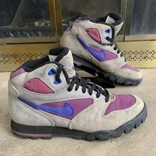 Vintage Nike 1990s ACG Women's Hiking Boots Brown US Size 8 Brown Camping Hiking
