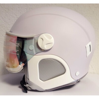 Skihelm mit Visier Slokker SPRINT PRO Lila M 55 bis 57 cm