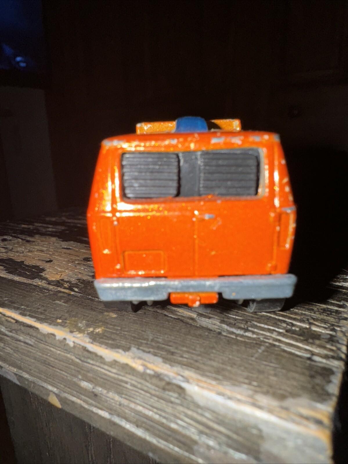 Vintage 1977 Hot Wheels Baja Breaker Van 1/64 Orange Opening Hood Hong Kong thumbnail 11