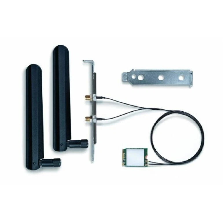 Intel Wi-Fi 6E AX210 | sin vPro 2230 M.2 | BT 5.3 | Kit de escritorio con antenas Foto 4 de 4