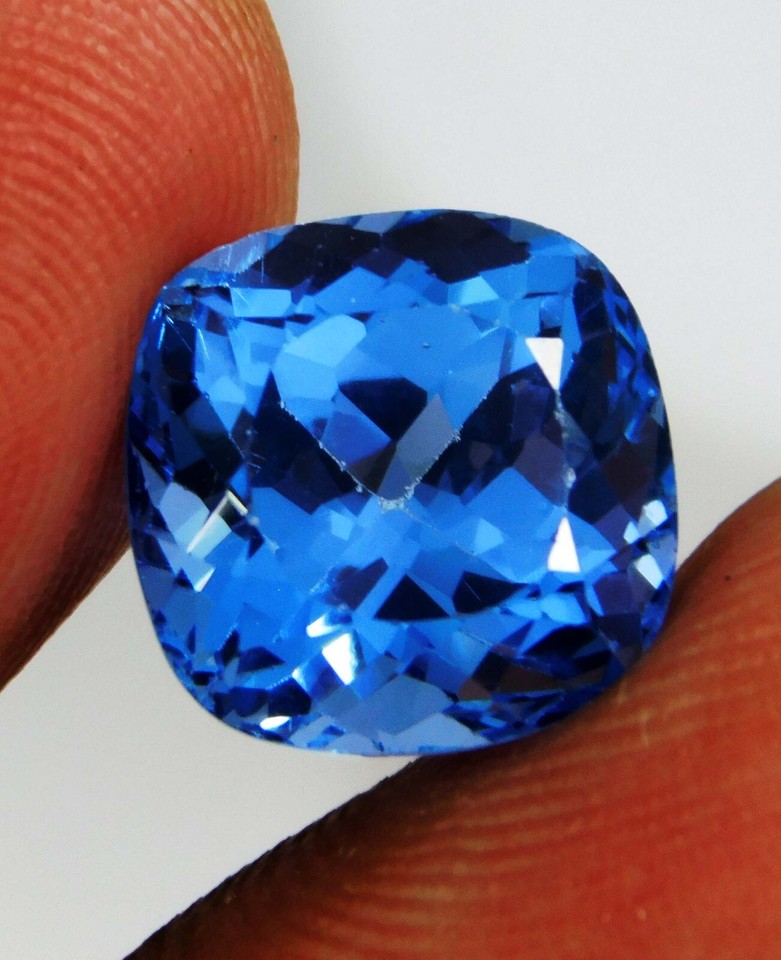 AAA+ Certified 8.30 Ct Natural Ceylon Blue Sapphire Cushion Cut Loose Gemstone eBay