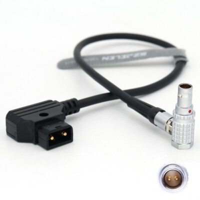 D-Tap to Right Angle 0B 2Pin Male Power Cable for Teradek/SmallHD Monitor/ARRI