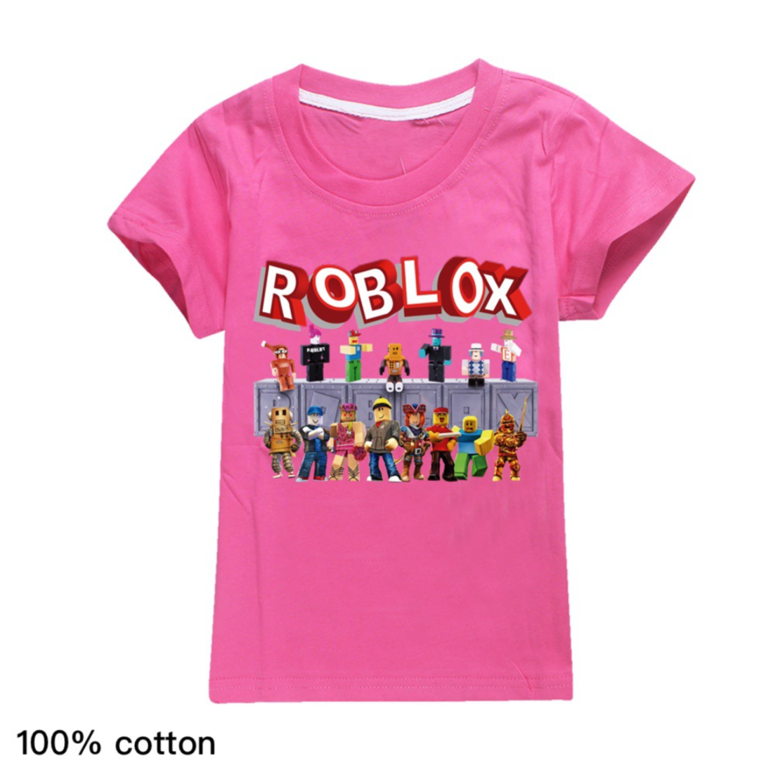 Roblox Girls Tee Youth Girls Pink T Shirts 