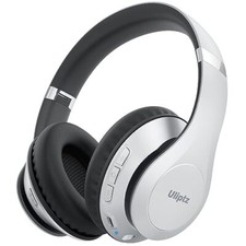 Wireless Bluetooth Headphones, 65H Playtime, 6 EQ Sound Modes, HiFi Silver