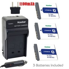 NP-BD1 Battery and Regular Charger for Sony DSC-G3 T2 T70 T75 T77 T90 T200 T300