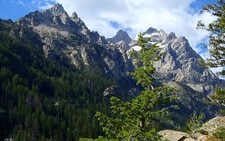 Landscape photography nature mountains forest summer Custom Gaming Mat Desk