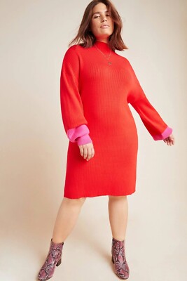 red a line sweater dress Women A-Line V-neck Sweater Dress Fit Slim Pleated Dresses Autumn Winter  Wear