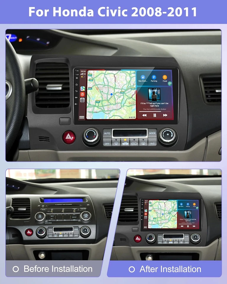 Android 14 Für Honda Civic 2006-2011 CarPlay Autoradio GPS Navi DAB+WIFI 6+128GB - Bild 2 von 4