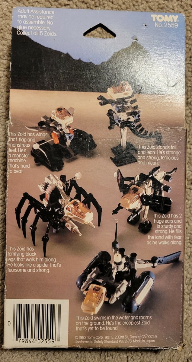 VINTAGE ZOIDS (PROTOZOID ELEPHANTUS), NEW Open BOX 1982