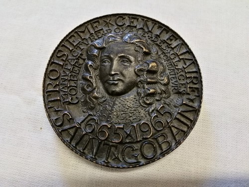 Médaille Troisième Centenaire Saint Gobain – 1665-1965 – Métal Français
