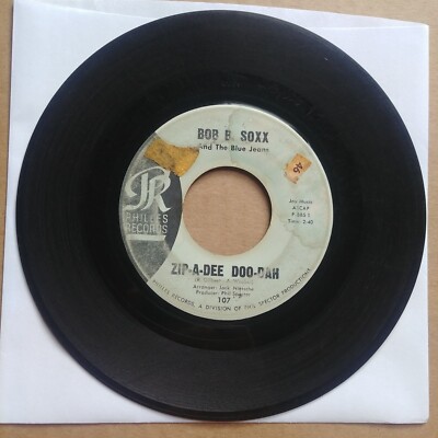 Bob B Soxx Zip A Dee Doo Dah / Flip and Nitty 7'' Vinyl 45 Philles Records Soul