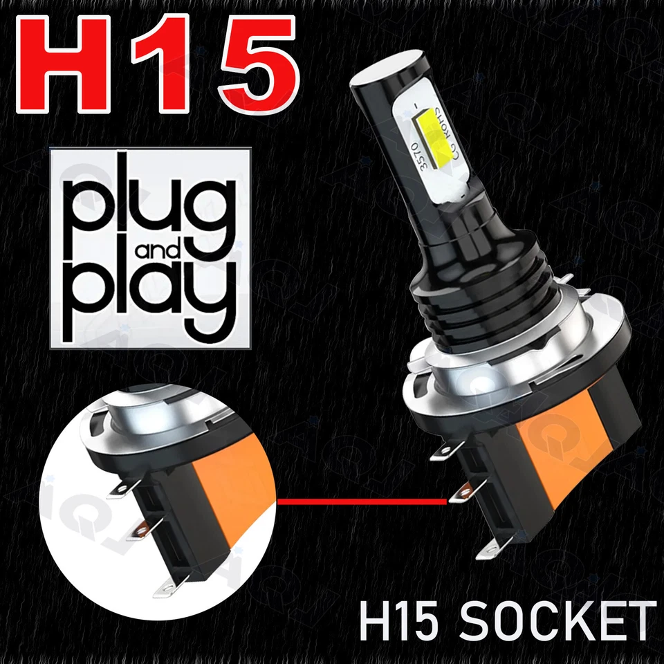 FOR 2021 Freightliner Sprinter 2500 H15 white 2x Bulbs Head Light High Beam Lamp Foto 4 de 4