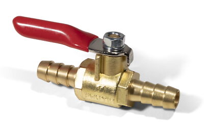 Fuel Tap Brass Stopcock In-Line 8mm (5/16'') Retro Custom Chopper Quad