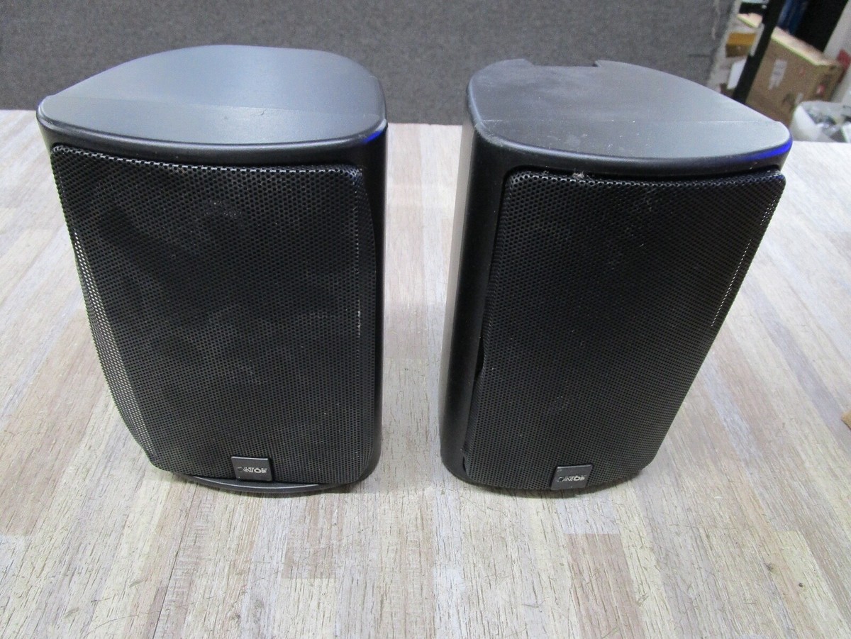 Canton Plus X Bookshelf Speakers 2-WAY BLACK 80W Pair Made Canton Plus X Bookshelf Speakers 2-WAY BLACK 80W Pair Made
