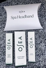Osea Algae Body Set 4 Pieces - Body Oil, Body Wash, Cleanser & Headband