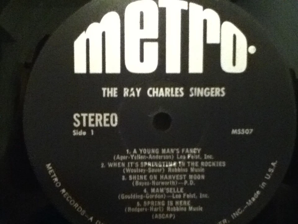 RAY CHARLES SINGERS          LP      RAY  CHARLES SINGERS - Image 4 of 4
