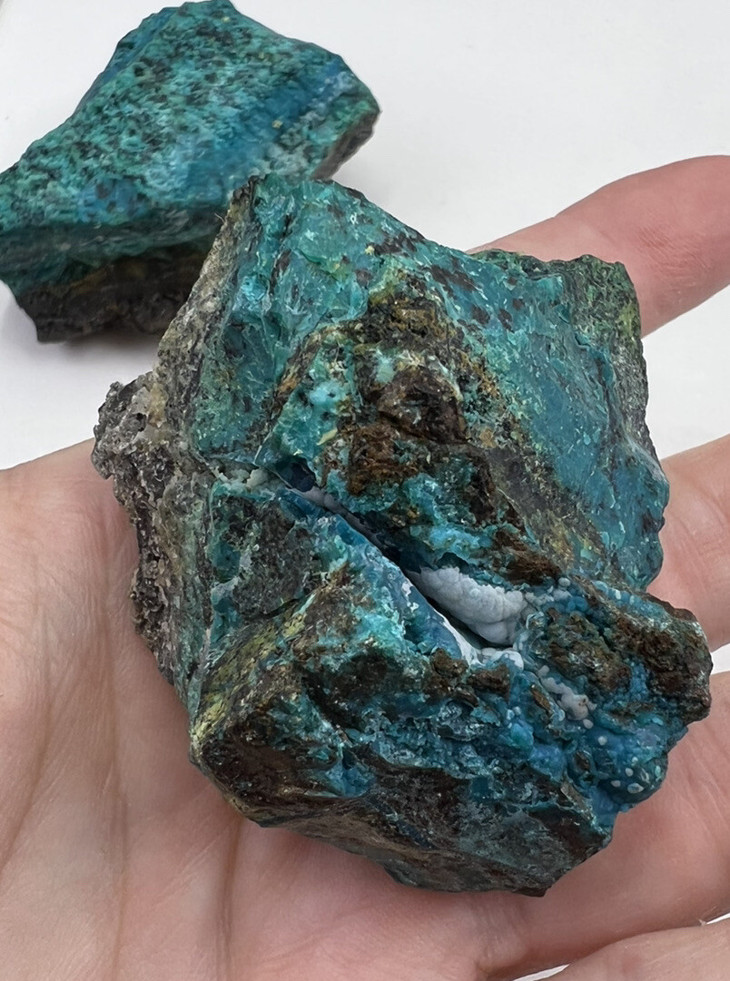 ☆クリソコラ＆ダークレッドガーネット ロザリオ☆ ~Chrysocolla~ Chrysocolla Rock Slab 490 – DD Rocks