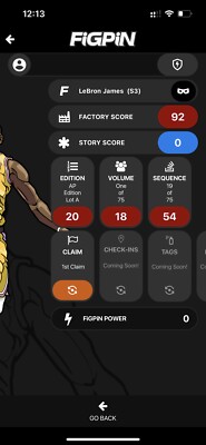 FiGPiN LeBron James Lakers #S3 AP ARTIST PROOF Metal Pin
