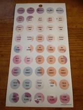 Happy Planner 45 circles Birthday Date Night No School MAMBI stickers 273210