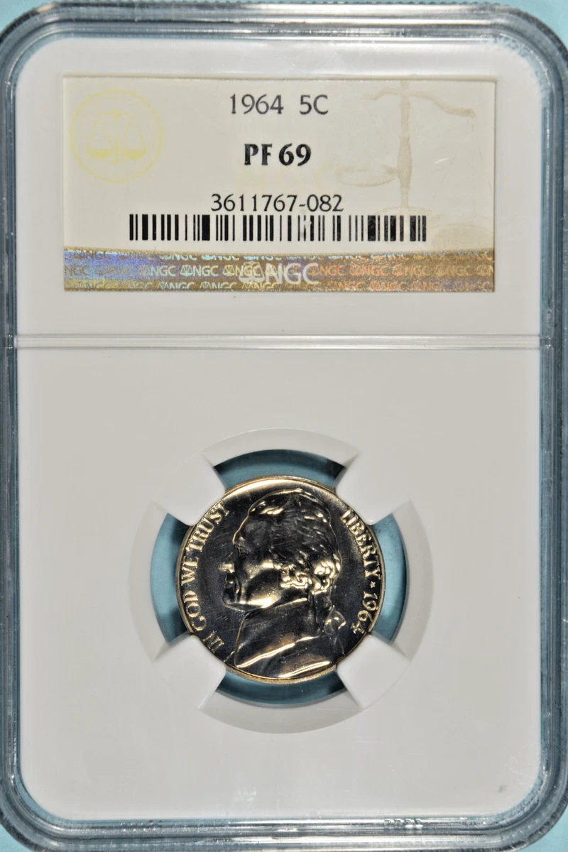 25+ 1964 Proof NGC Certified US Jefferson Nickels (1938-Now) for