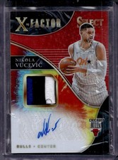 2020 Select Nikola Vucevic X-Factor Memorabilia Signatures Tie-Dye #/25