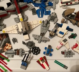 Lego Star Wars Partial Sets / Parts Lot 75002  75035 75037 7929 30279 Mini Ships