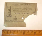 1860's Confederate Union Soldier's Ticket on B&O Railroad