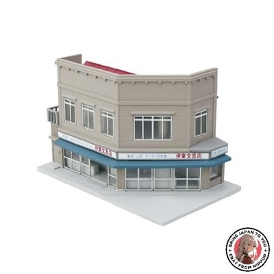 NEW KATO N Gauge Signboard Building Corner Store 2 Stonework (Left) 23-477 Model