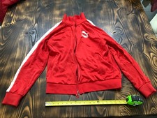PUMA Track 68 Jacket Women  s Medium Poppy Red T7 Full Zip Casual Athletic M