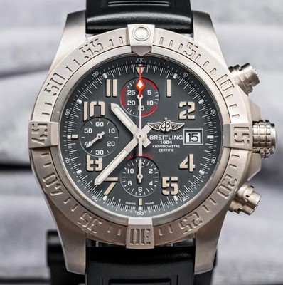 Breitling Avenger Bandit 45mm Titanium Grey Dial SERVICED Papers 2018 E13383