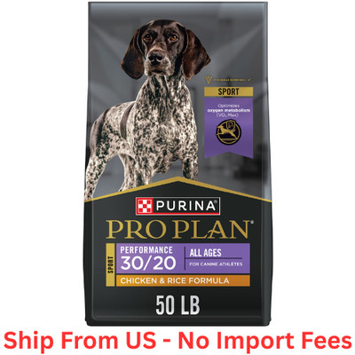 Purina Pro Plan Sport Performance 30/20 Chicken & Rice Dog Dry Formula, 50 lbs.